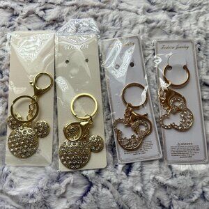 Fashion Keychains - Mickey Inspired - Set of 4
